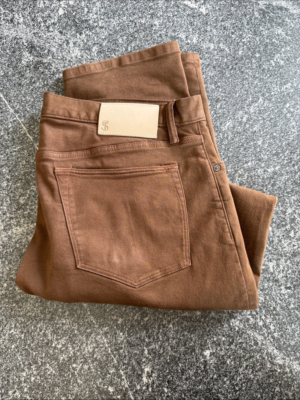 Todd Snyder Brown 5 Pocket Chino 35x32